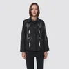 Our Legacy Women's Square Shirt - Black Leaf Embroidery - Image 1