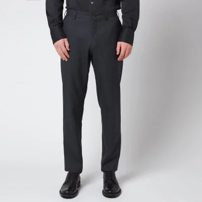 Canali Men's 5 Pocket Soft Construction Slim Fit Trousers - Black