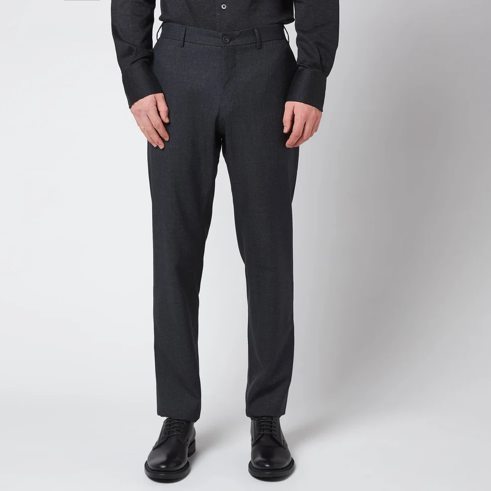 Canali Men's 5 Pocket Soft Construction Slim Fit Trousers - Black Image 1