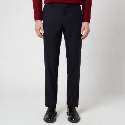 Canali Men's 5 Pocket Soft Construction Slim Fit Trousers - Navy