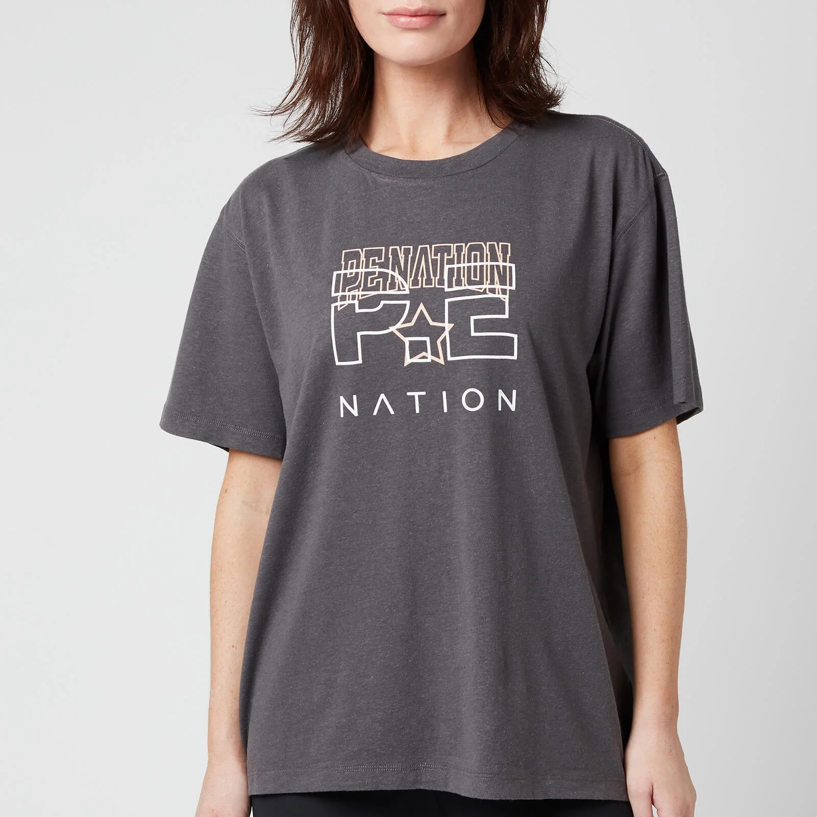 P.E Nation Women's Bounce Pass T-Shirt - Charcoal Image 1
