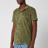 Orlebar Brown Men's Terry Towelling Polo Shirt - Olive - Image 1