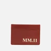 Maison Margiela Men's 3 Card Case - Leather Brown/Sheepskin - Image 1