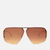 Bottega Veneta Women's Aviator Sunglasses - Gold/Orange - Image 1