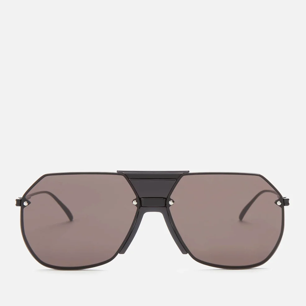 Bottega Veneta Women's Aviator Sunglasses - Black/Grey Image 1