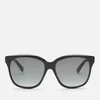 Gucci Women's Classic Acetate Sunglasses - Black/Grey - Image 1