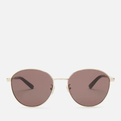Gucci Women's Round Frame Sunglasses - Gold/Brown