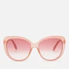 Gucci Women's Cat Eye Sunglasses - Pink/Red - Image 1