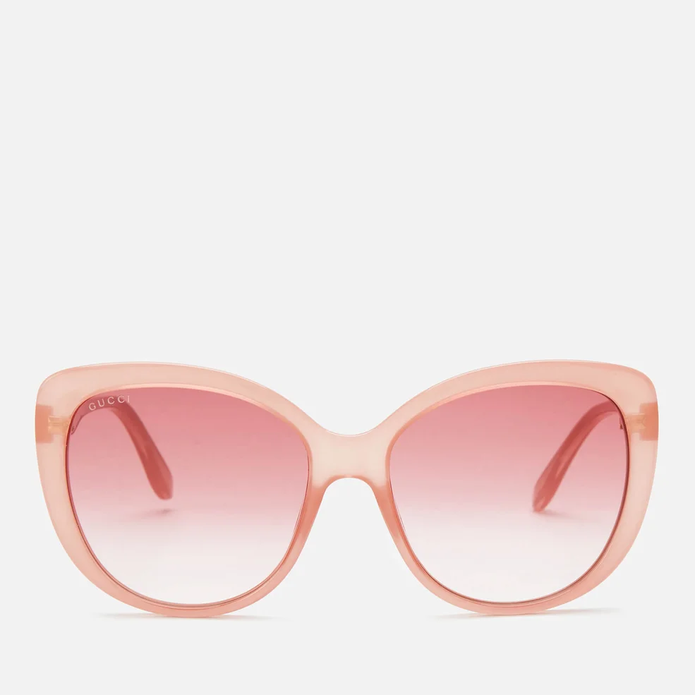 Gucci Women's Cat Eye Sunglasses - Pink/Red Image 1