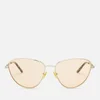 Gucci Women's Monogram Sunglasses - Gold/Orange - Image 1