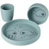 Done by Deer Silicone Dinner Set - Sea Friends - Blue - Image 1