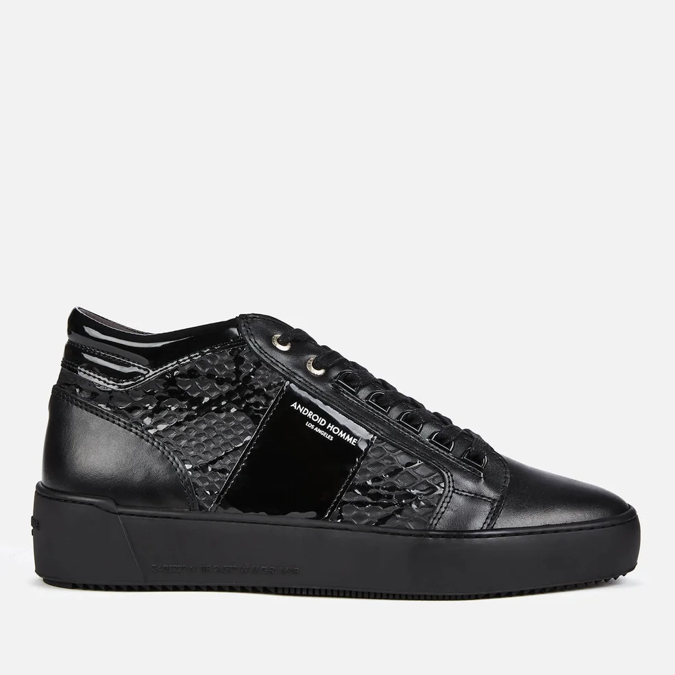 Android Homme Men's Propulsion Mid Geo Gloss Trainers - Black Image 1