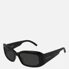 Saint Laurent Women's Rectangle Frame Sunglasses - Black - Image 1