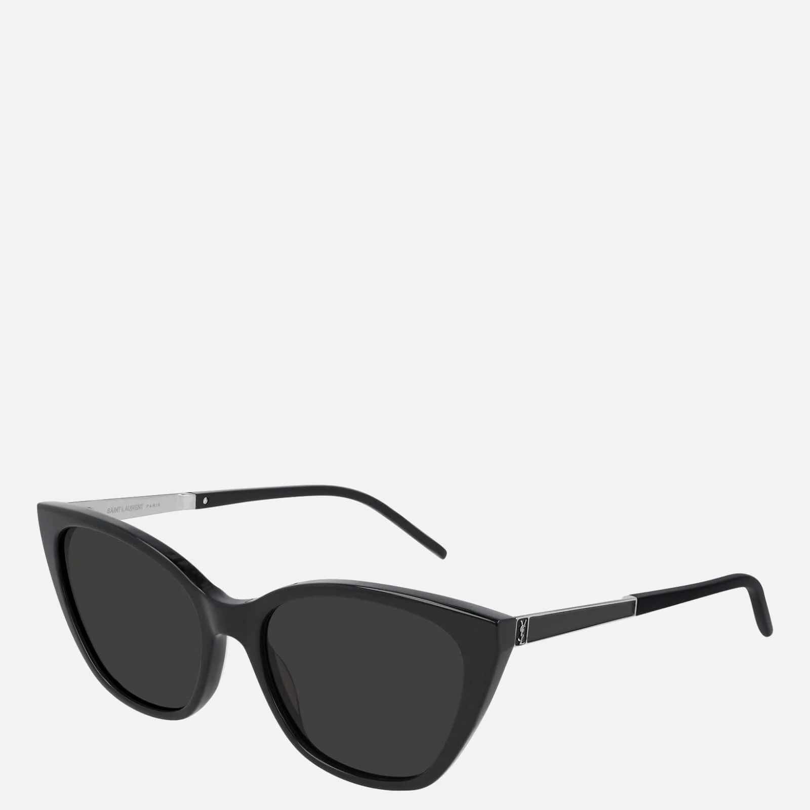 Saint Laurent Women's Cat Eye Sunglasses - Black/Silver Image 1