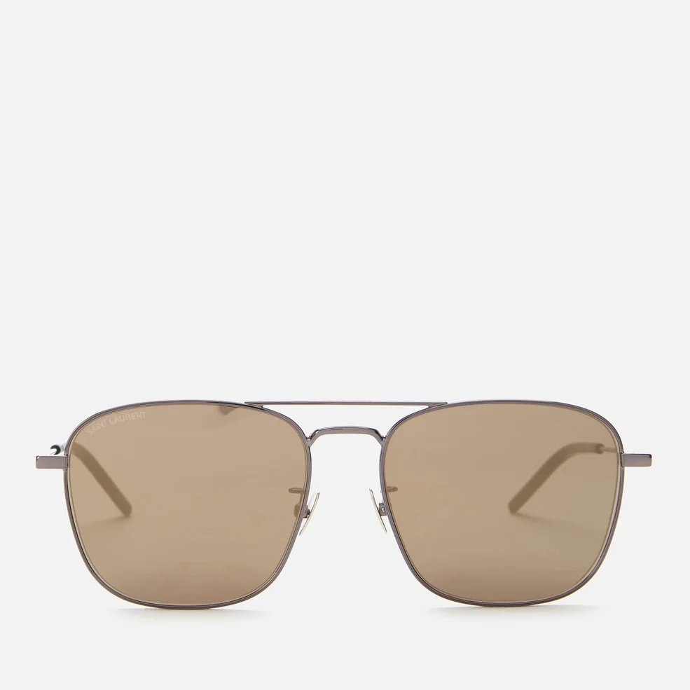 Saint Laurent Men's Sl 309 Metal Aviator Sunglasses - Brown Image 1
