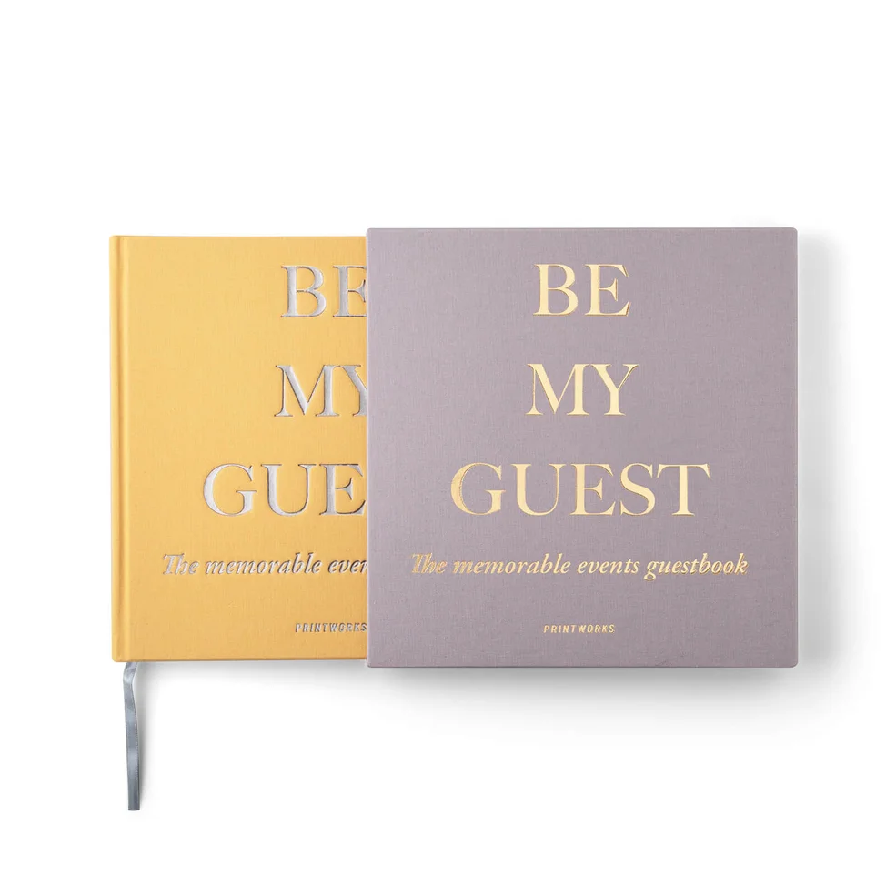 Printworks Guest Book - Beige/Yellow Image 1