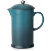 Le Creuset Stoneware Cafetiere Coffee Press - Deep Teal - Image 1