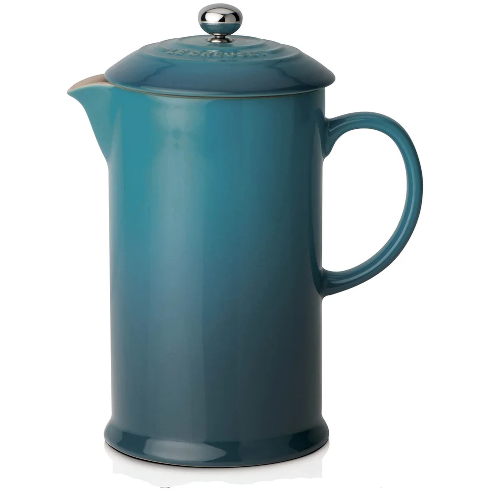 Le Creuset Stoneware Cafetiere Coffee Press - Deep Teal Image 1