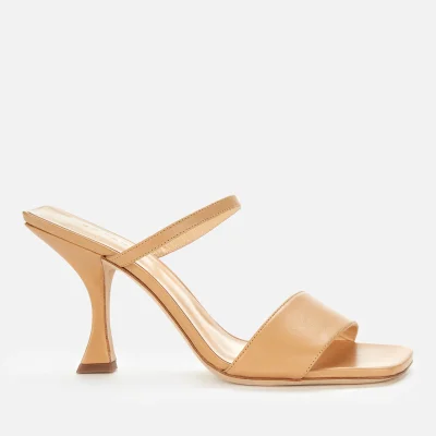 BY FAR Women's Nayla Leather Heeled Mules - Nude