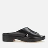 BY FAR Women's Iggy Leather Flat Sandals - Black - Image 1