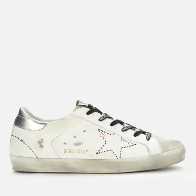Golden Goose Women's Superstar Leather Trainers - Ice/White/Silver
