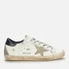 Golden Goose Women's Superstar Leather Trainers - White/Ice/Night Blue - Image 1