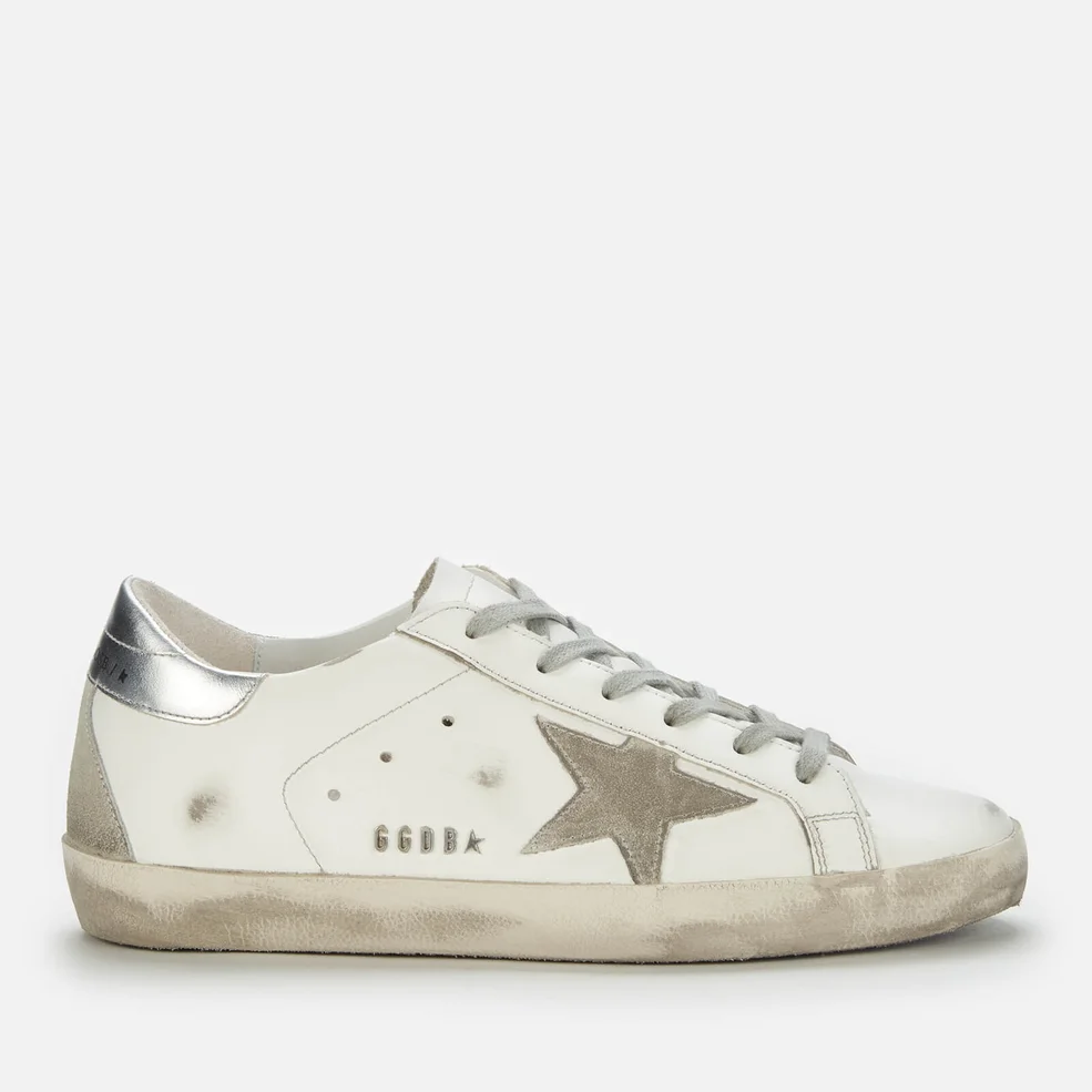 Golden Goose Women's Superstar Leather Trainers - White/Ice/Silver Image 1