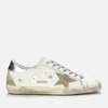 Golden Goose Men's Superstar Leather Trainers - White/Ice/Silver - Image 1