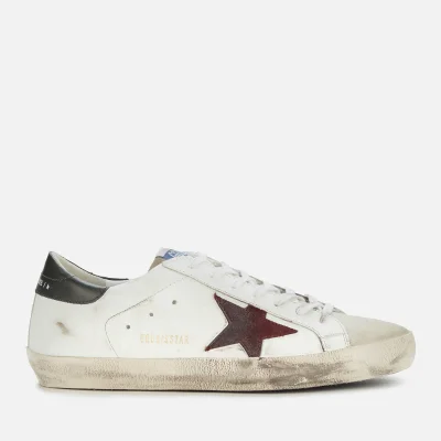 Golden Goose Men's Superstar Leather Trainers - White/Ice/Sienna