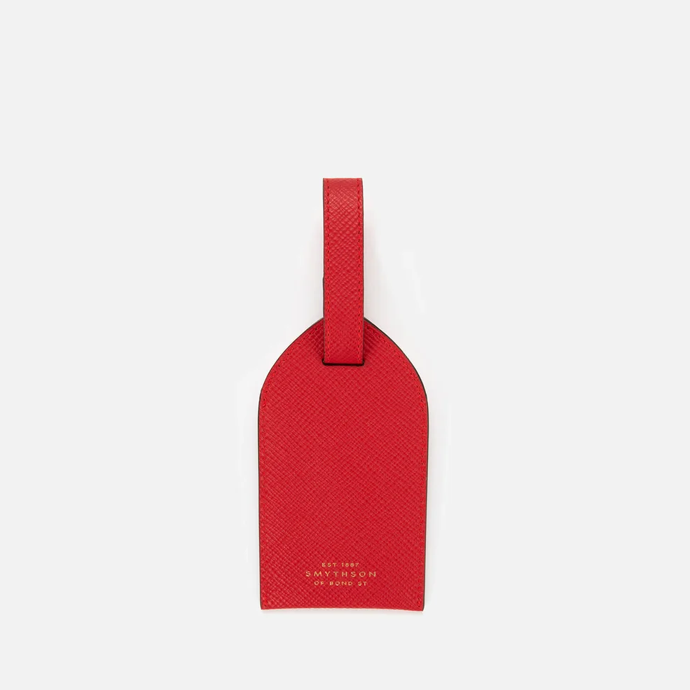 Smythson Women's Panama Luggage Tag - Scarlet Red Image 1