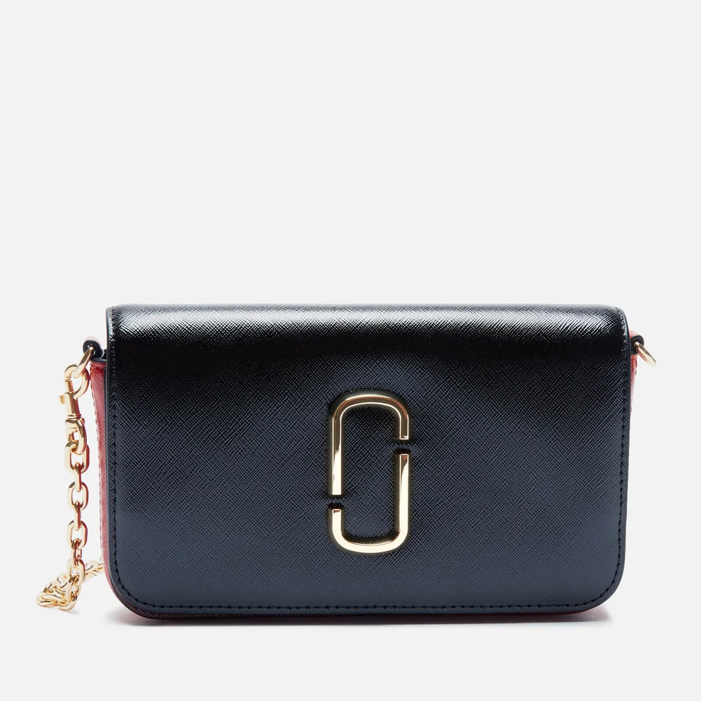 Marc Jacobs Women's Crossbody with Chain - Black/Red Image 1