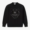 KENZO Women's Velvet Tigerhead Embroidered Crewneck Sweatshirt - Black - Image 1