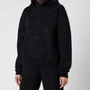 Alexander Wang Women's Long Sleeve Hoodie with Allover Embroidery - Black - Image 1