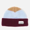 Ganni Women's Block Colour Knitted Recycled Wool Beanie - Block - Image 1