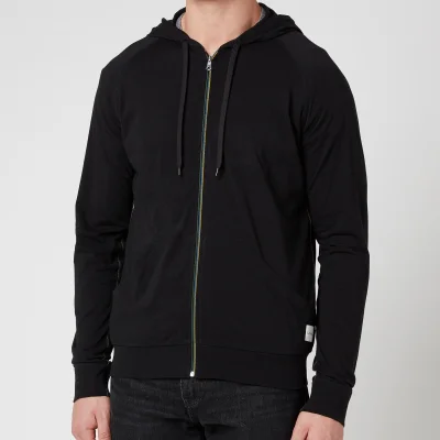 PS Paul Smith Men's Tape Zip Through Hooded Sweatshirt - Black