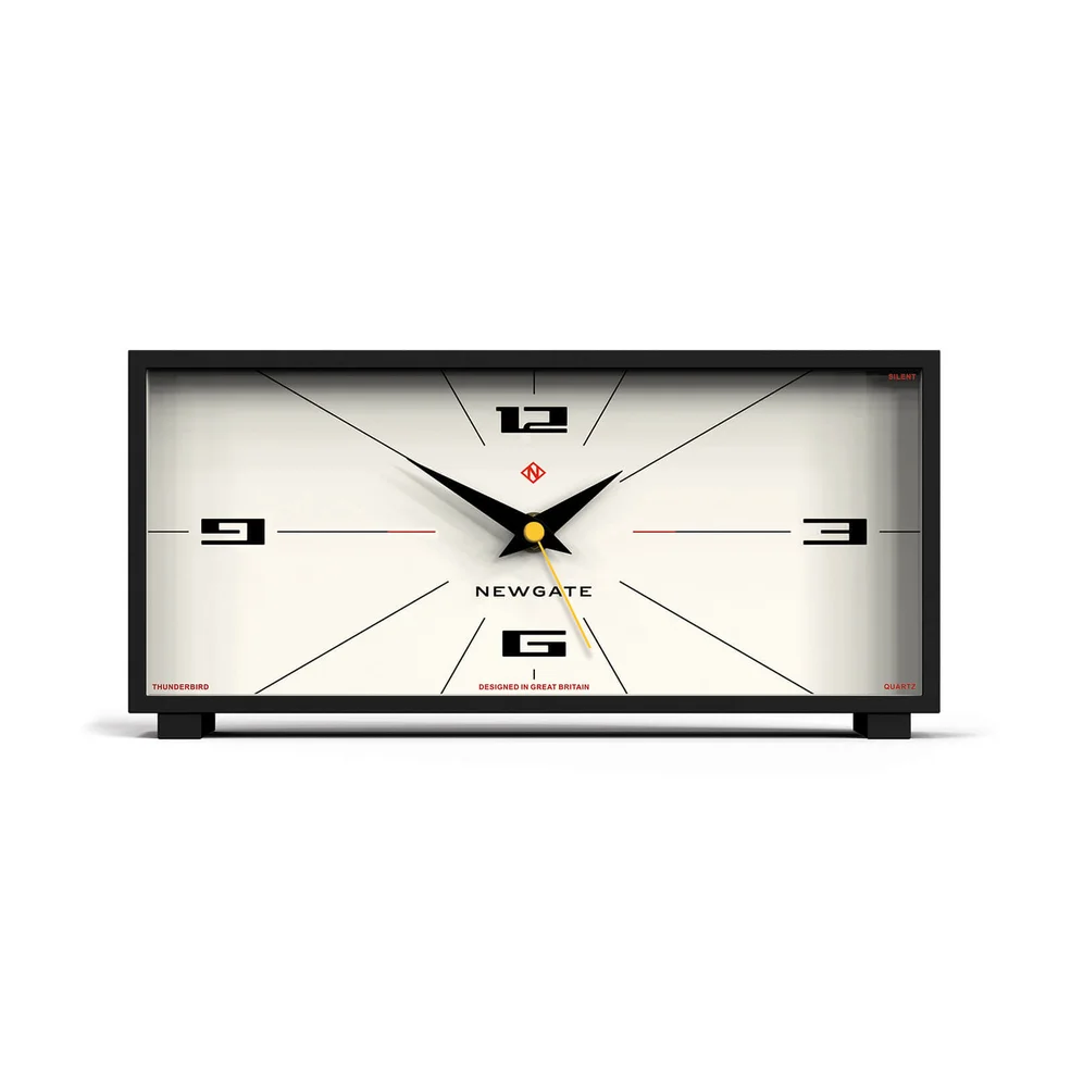 Newgate Thunderbird Mantel Clock - Black Image 1