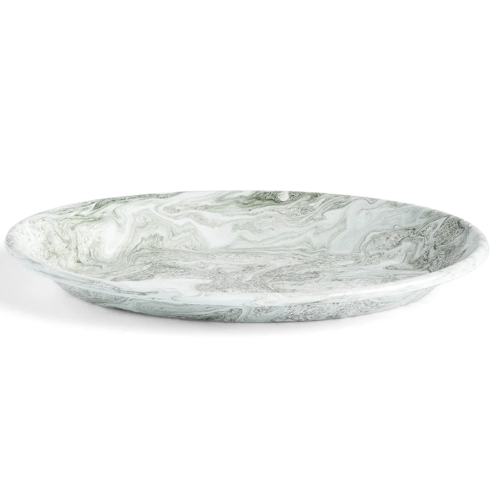 HAY Soft Ice Oval Dish - Green Image 1