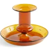 HAY Flare Candle Holder Amber - Small - Image 1