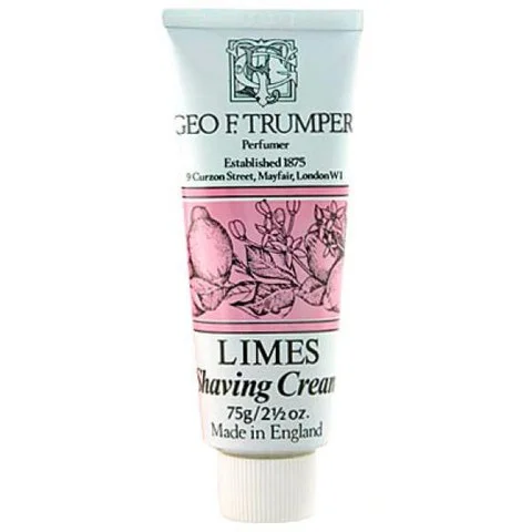 Geo. F. Trumper Shave Cream Tube - Extract of Limes 75gm Image 1