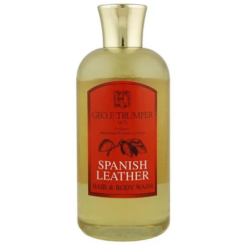 Trumpers Spanish Leather Hair and Body Wash - 200ml Travel Image 1