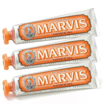 Marvis Ginger Mint Toothpaste Triple Pack (3 x 75ml)
