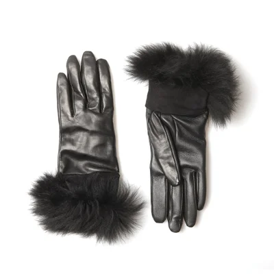 UGG Women's Classic Leather Smart Gloves - Black