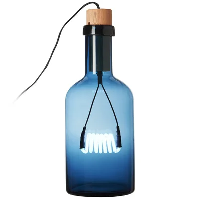 Seletti Large Bouche Table Light in Neon - Blue