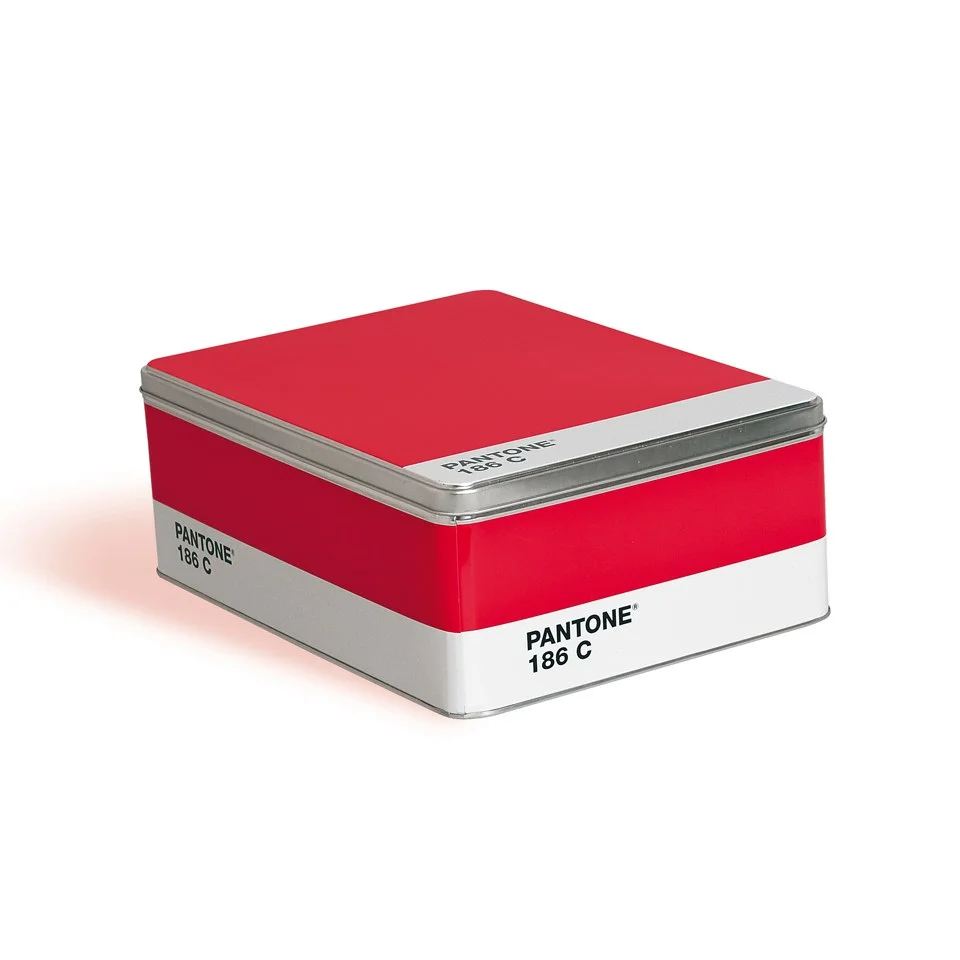 Seletti Pantone 186 Ruby Red Metal Storage Box Image 1