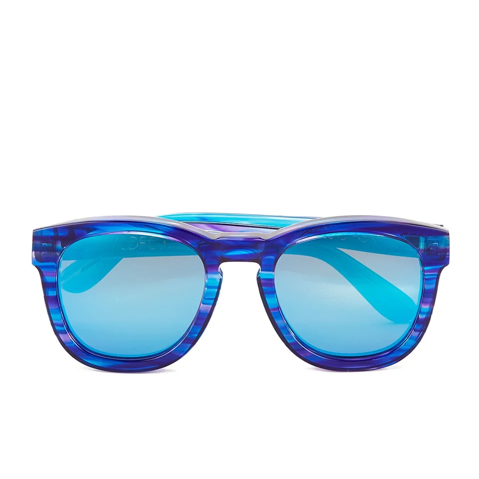 Wildfox Women's Classic Fox Deluxe Sunglasses - Blue Tiger Image 1