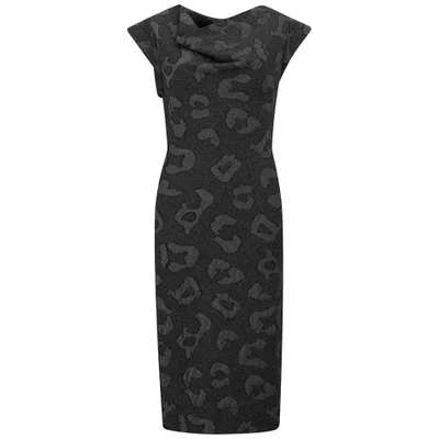 Vivienne Westwood Red Label Women's Lurex Leopard Jacquard Evening Dress - Black