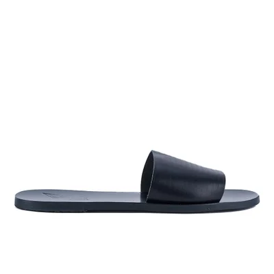 Ancient Greek Sandals Men's Midas Leather Slide Sandals - All Marine