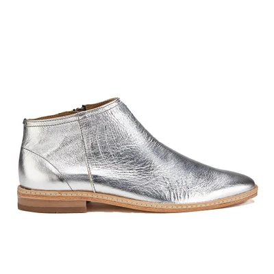 Hudson London Women's Shift Leather Ankle Boots - Silver