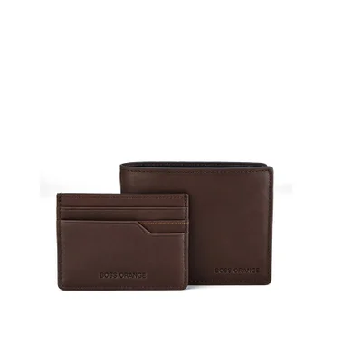 BOSS Orange Roxas  Wallet Gift Set - Mid Brown