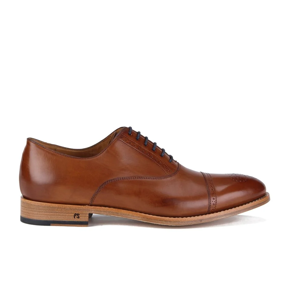 Paul Smith Shoes Men's Berty Leather Brogues - Tan Parma Image 1